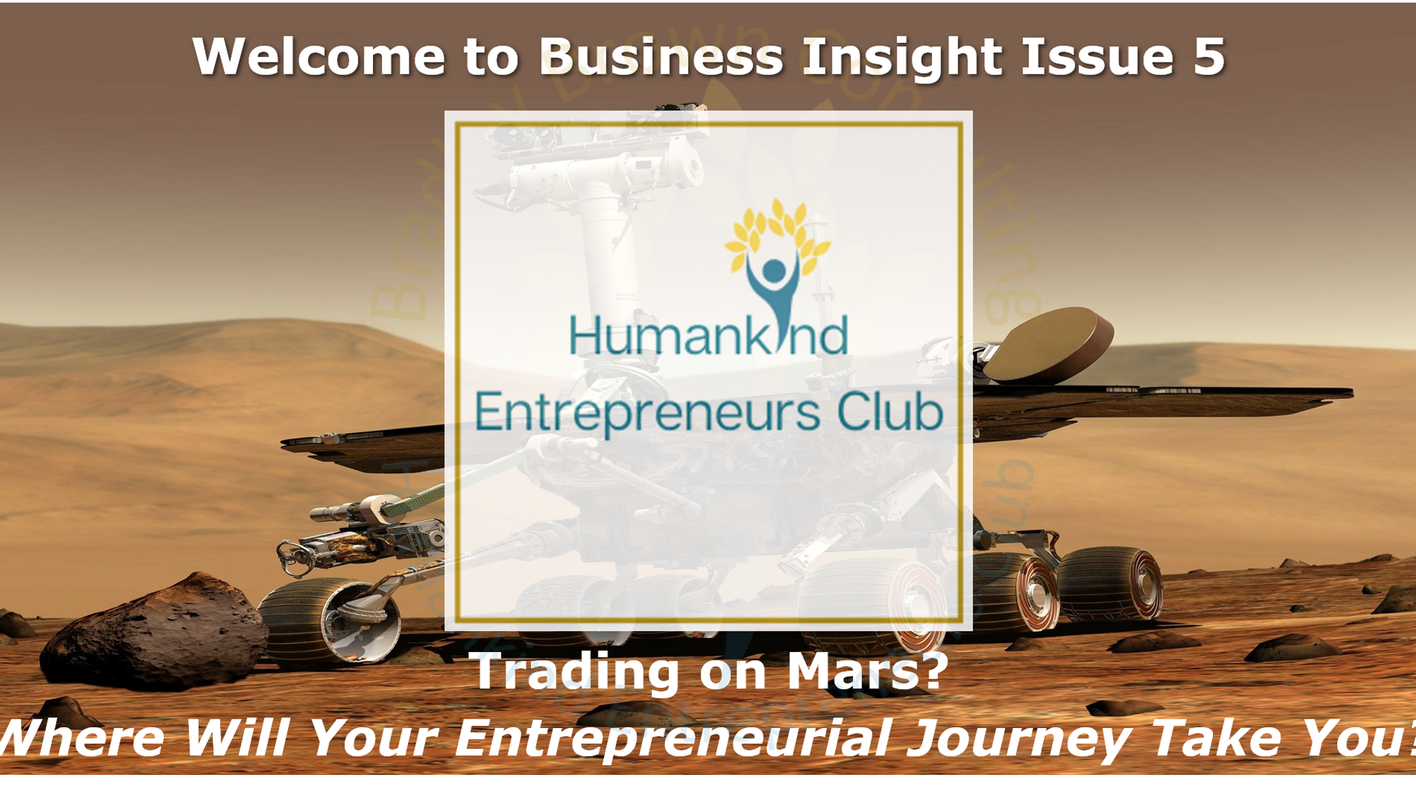 Business Insight 5 - Trading on Mars